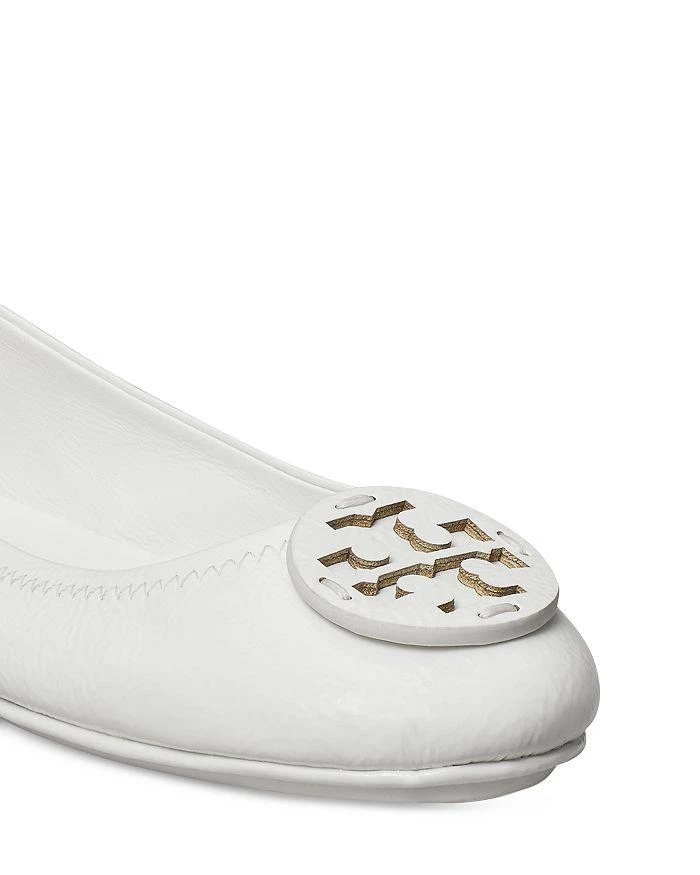 商品Tory Burch|Women's Minnie Travel Leather Ballet Flats,价格¥1698,第3张图片详细描述