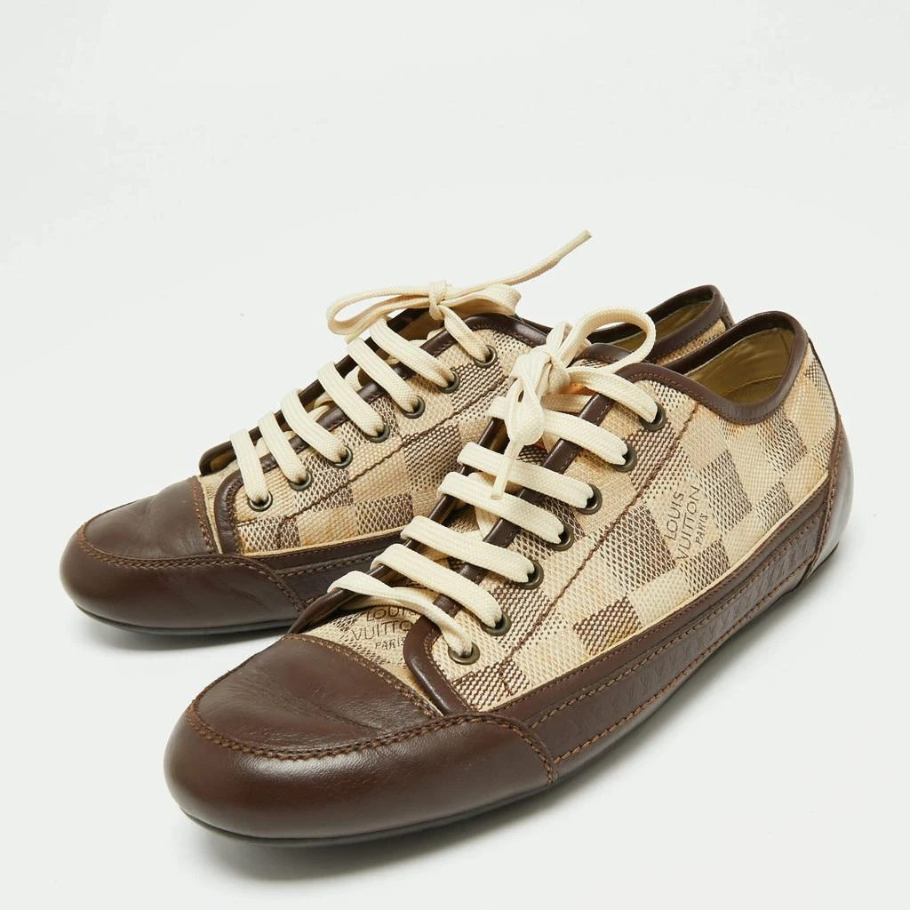 商品[二手商品] Louis Vuitton|Louis Vuitton Damier Azur Canvas and Leather Sneakers Size 40,价格¥2345,第2张图片详细描述