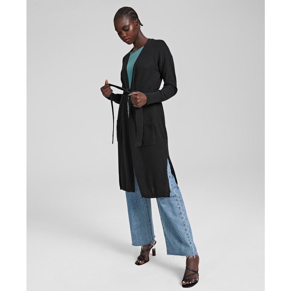 Women's 100% Cashmere Belted Cardigan, Created for Macy's商品第1张图片规格展示