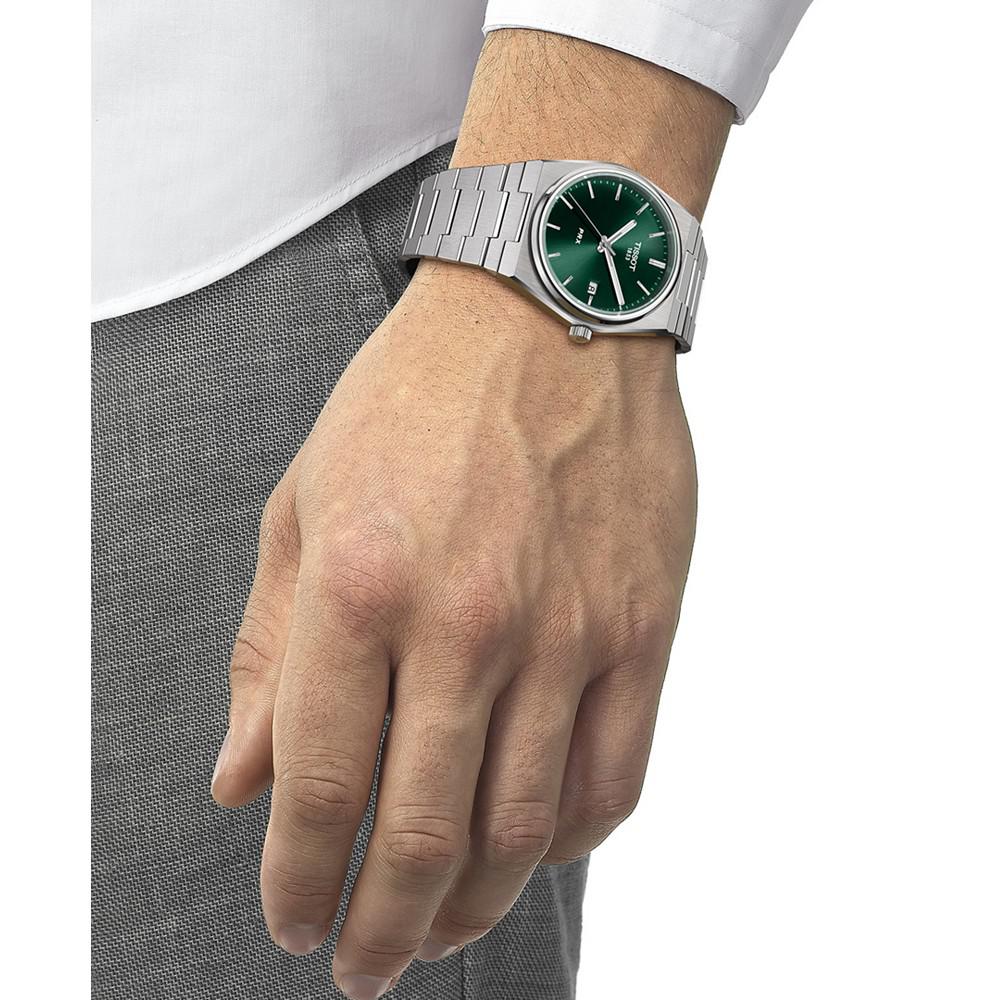 Men's PRX Silver-Tone Stainless Steel Bracelet Watch 40mm商品第5张图片规格展示
