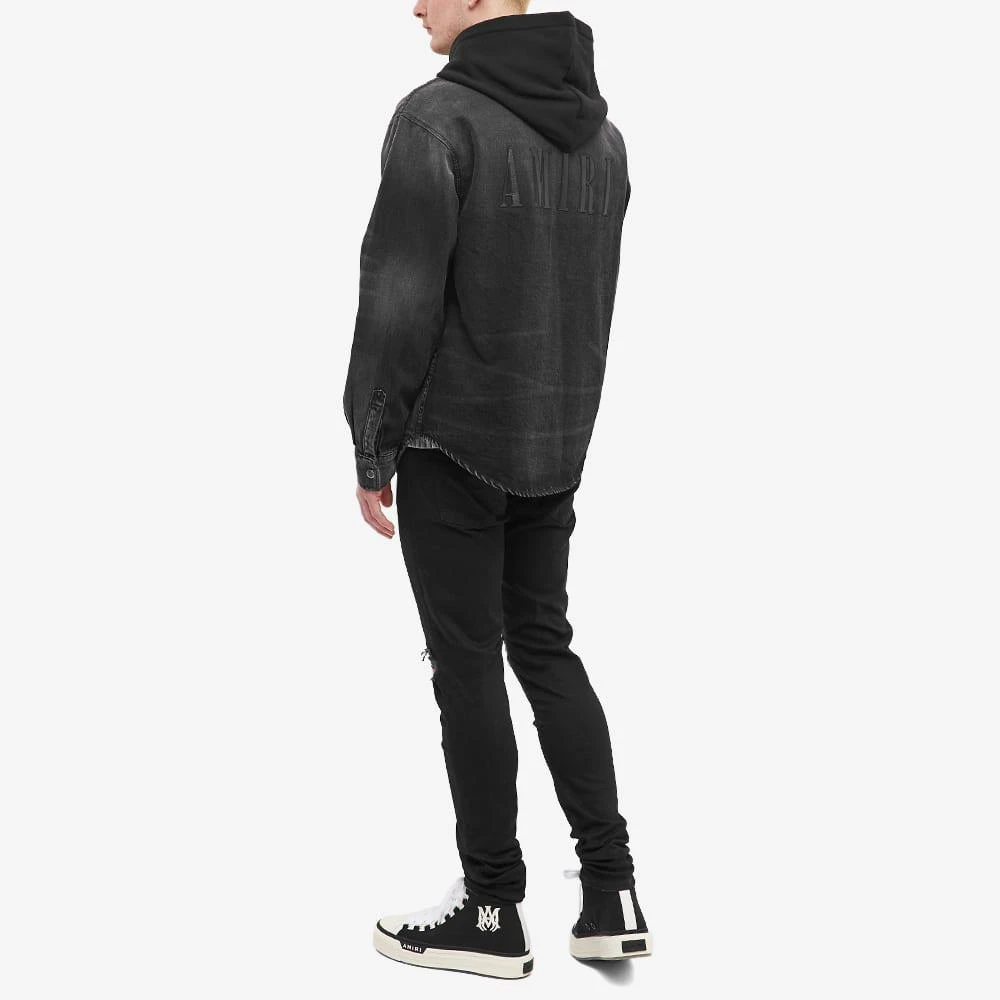 商品AMIRI|AMIRI Denim Hooded Overshirt,价格¥5820,第4张图片详细描述