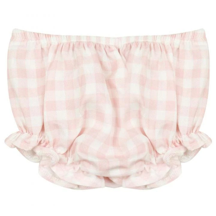 商品Babidu|Pink Gingham Check Dress & Briefs,价格¥158,第5张图片详细描述