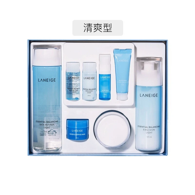 兰芝水凝三件套 滋润型/清爽型 补水保湿水乳精华面霜三件套装保湿 锁水 更维稳 商品