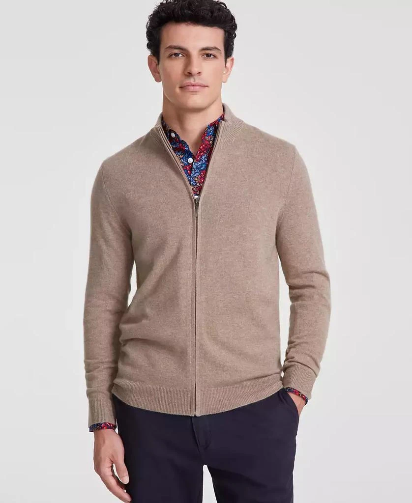 商品Club Room|Men's Full-Zip Cashmere Sweater, Created for Macy's,价格¥1437,第1张图片