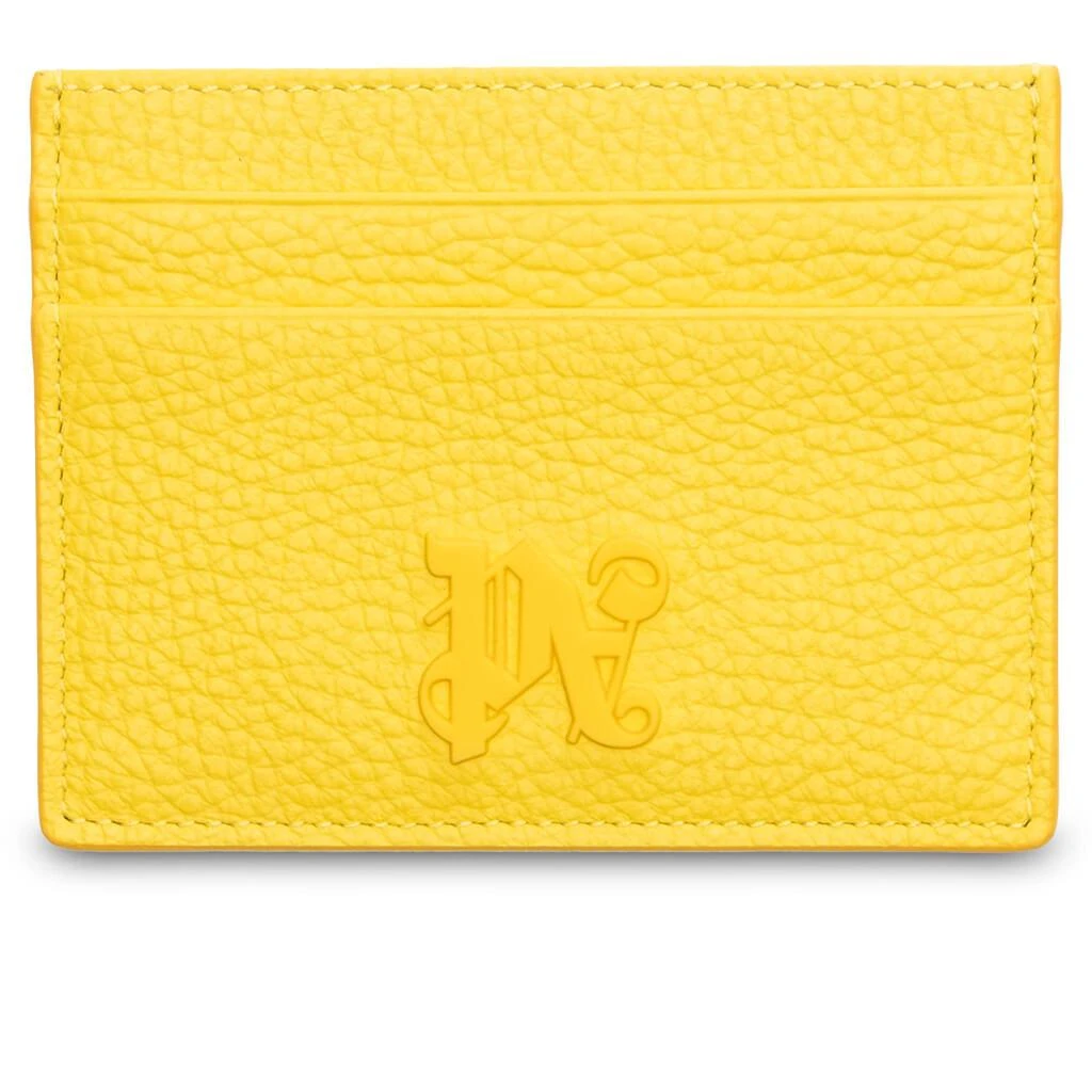 商品Palm Angels|Monogram Cardholder - Yellow,价格¥1804,第1张图片