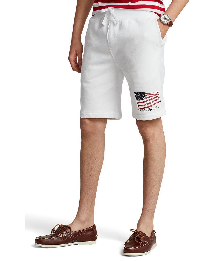 商品Ralph Lauren|9.5" American Flag Fleece Shorts,价格¥442,第1张图片