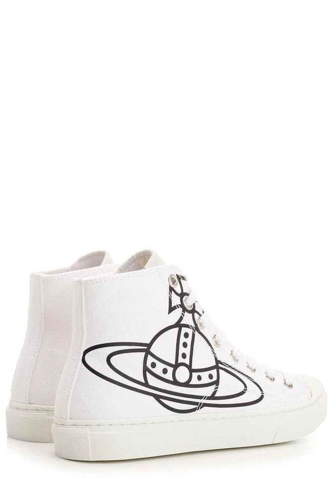 商品Vivienne Westwood|Vivienne Westwood Plimsoll Orb Printed High-Top Sneakers,价格¥998,第3张图片详细描述