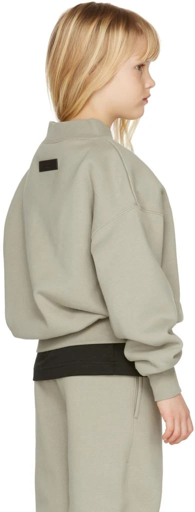 商品Essentials|Kids Green Logo Sweatshirt,价格¥428,第4张图片详细描述