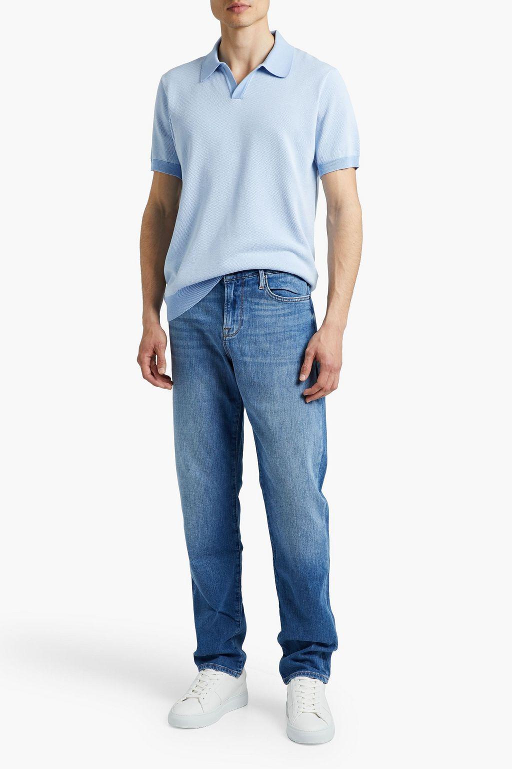 L'Homme Athletic slim-fit faded denim jeans商品第2张图片规格展示