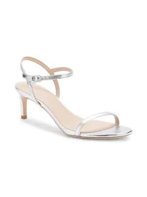 商品Stuart Weitzman|Dancer Metallic Leather Sandals,价格¥1472,第4张图片详细描述