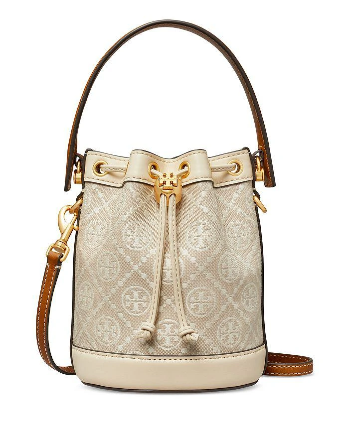 商品Tory Burch|T Monogram Jacquard Mini Bucket Bag,价格¥2938,第1张图片