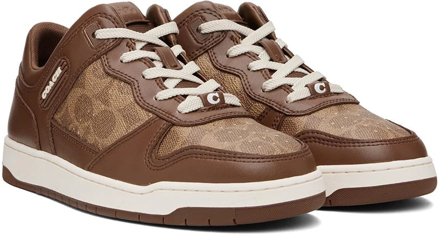 商品Coach|Brown C201 Signature Sneakers,价格¥649,第4张图片详细描述