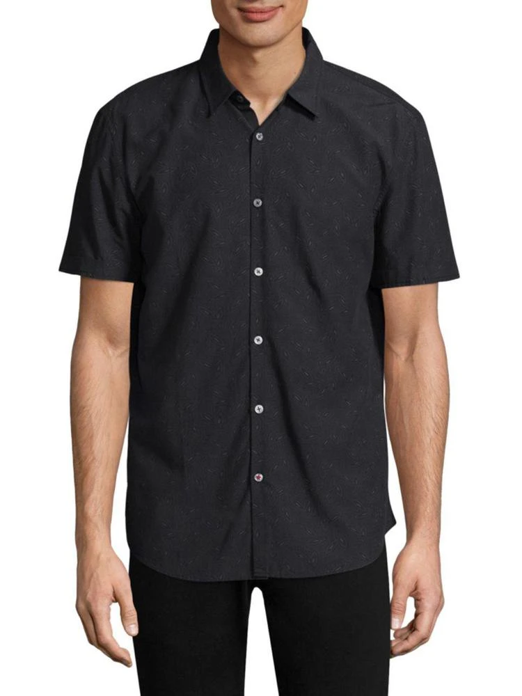 商品John Varvatos|Short Sleeve Cotton 衬衫,价格¥385,第1张图片