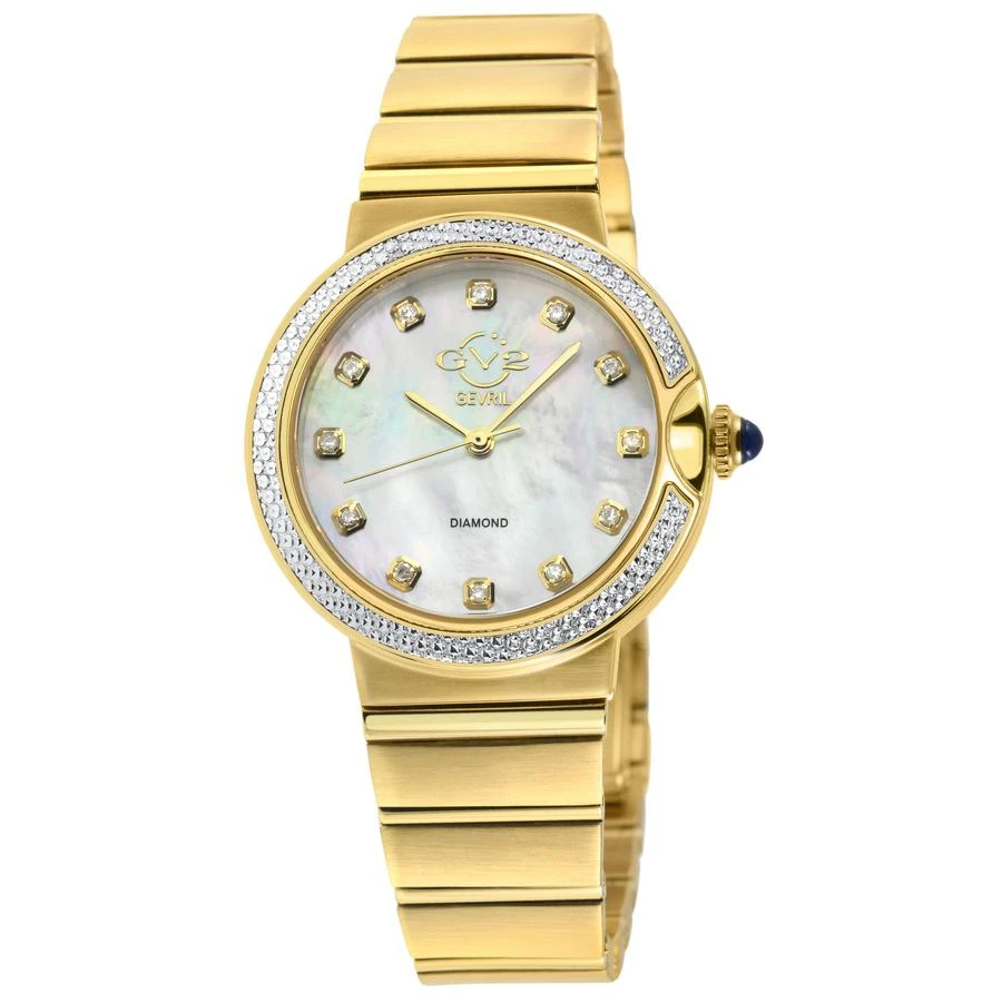 商品Gevril|Sorrento Diamond Mother of Pearl Dial Ladies Watch 12442B,价格¥4168,第1张图片