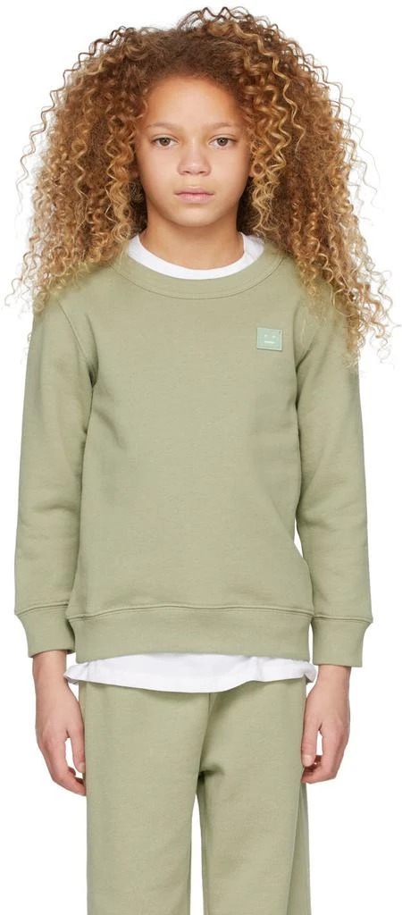 商品Acne Studios|Kids Green Fairview Sweatshirt,价格¥981,第2张图片详细描述