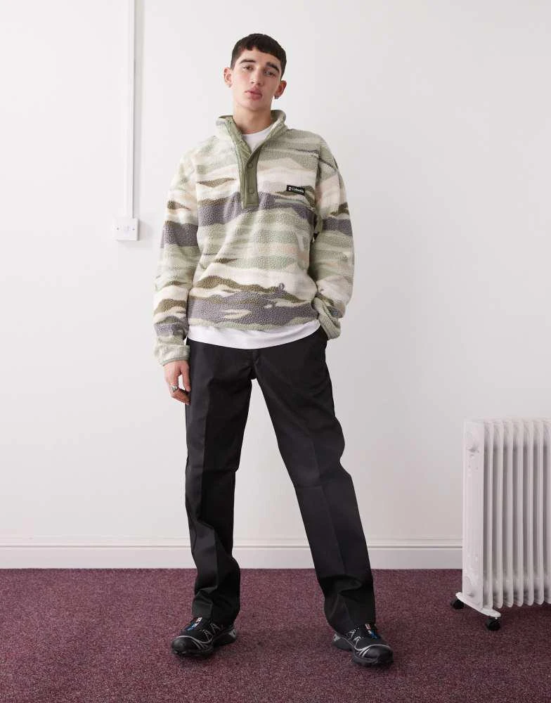商品Columbia|Columbia Helvetia II Printed half snap fleece in green,价格¥674,第2张图片详细描述