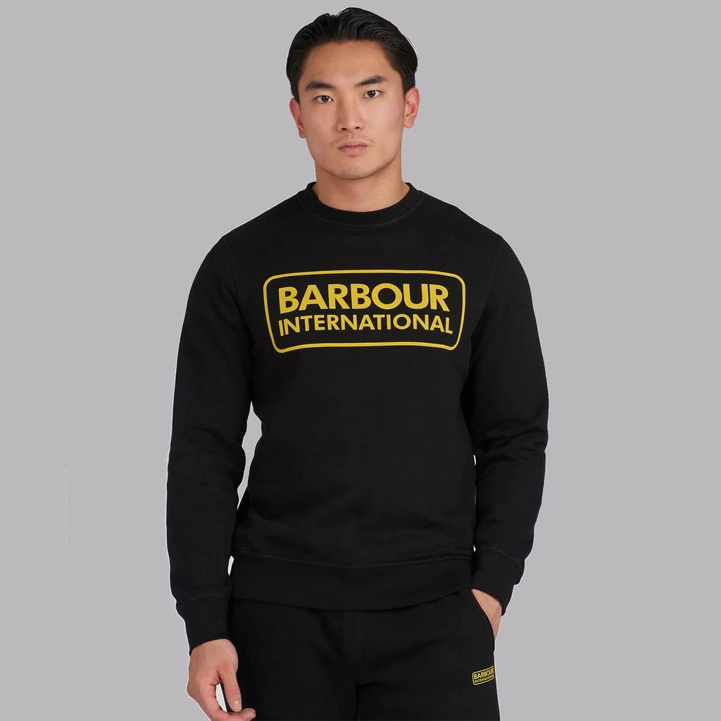 商品Barbour|Barbour International Men's Large Logo Sweatshirt - Black,价格¥391,第1张图片