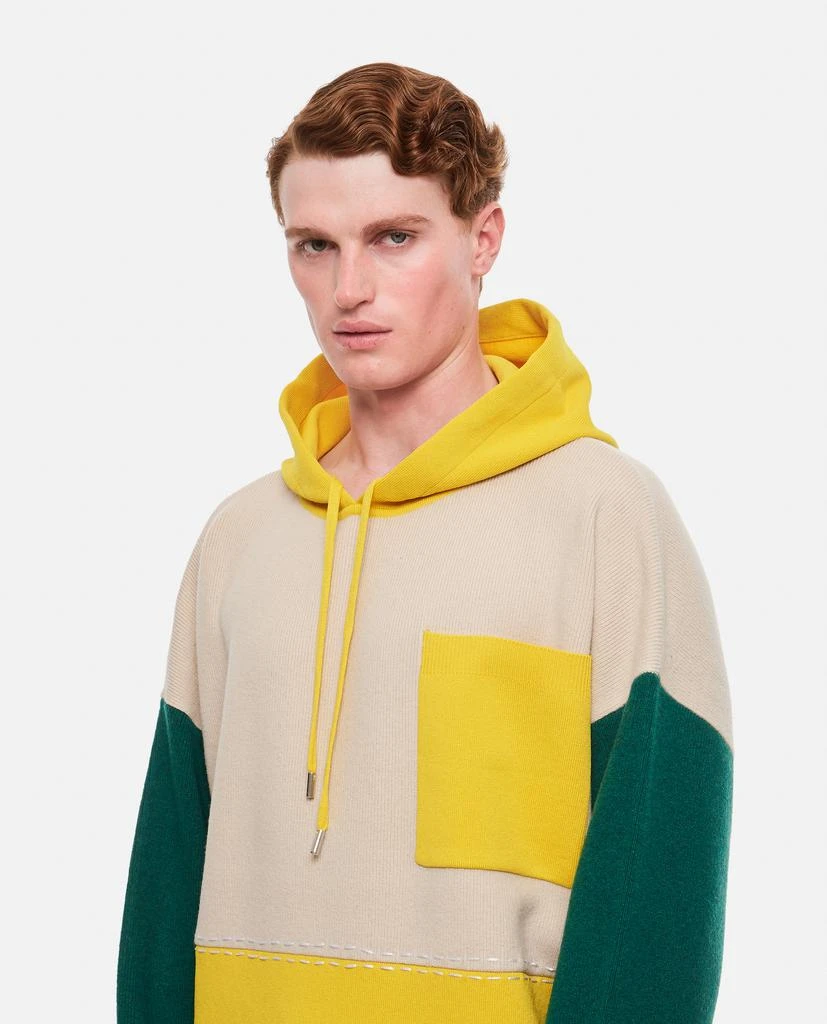 商品JW Anderson|COLOURBLOCK WOOL HOODIE,价格¥4679,第4张图片详细描述