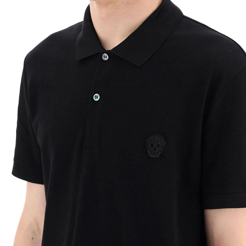 ALEXANDER MCQUEEN 黑色男士POLO衫 622106-QPX33-1000 商品