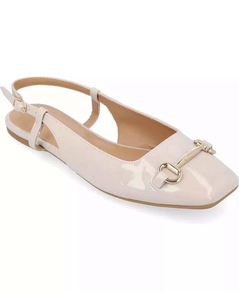 商品Journee Collection|Women's Ceecy Slingback Flats,价格¥150,第1张图片