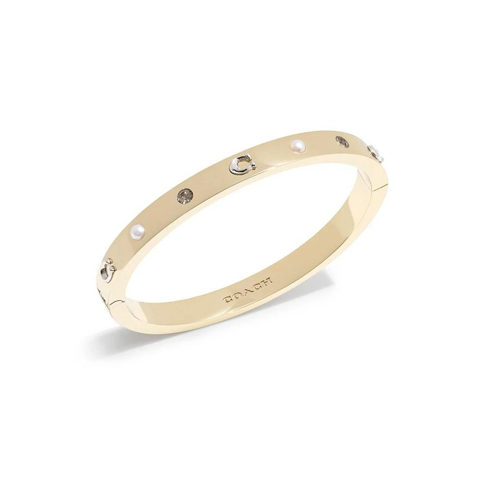 商品Coach|Signature Stone Bangle Bracelet,价格¥499,第2张图片详细描述