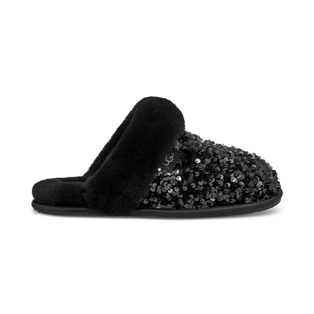 Women's Scuffette II Chunky Sequin Slide Flats商品第2张图片规格展示