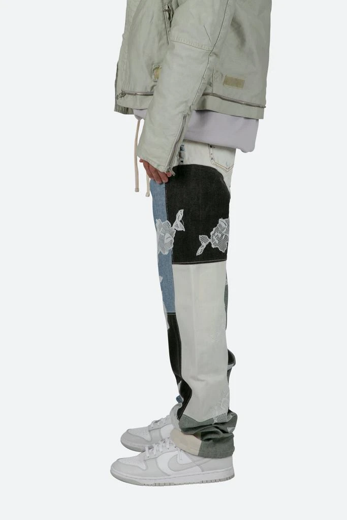 商品MNML|V446 Lace Baggy Denim - Blue/White,价格¥256,第4张图片详细描述