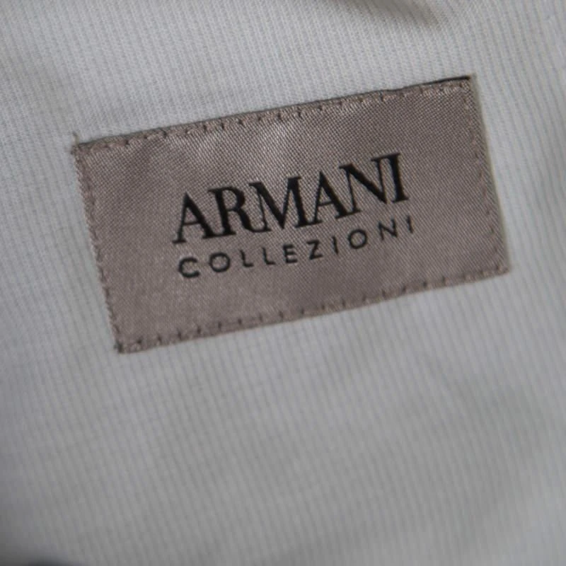商品[二手商品] Armani|Armani Collezioni Grey Wool Tailored Trousers 4XL,价格¥886,第5张图片详细描述