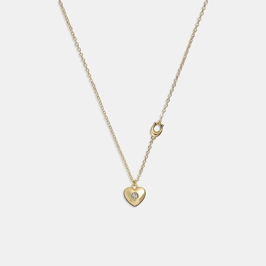 商品Coach|Coach Outlet Heart Pendant Necklace,价格¥305,第1张图片