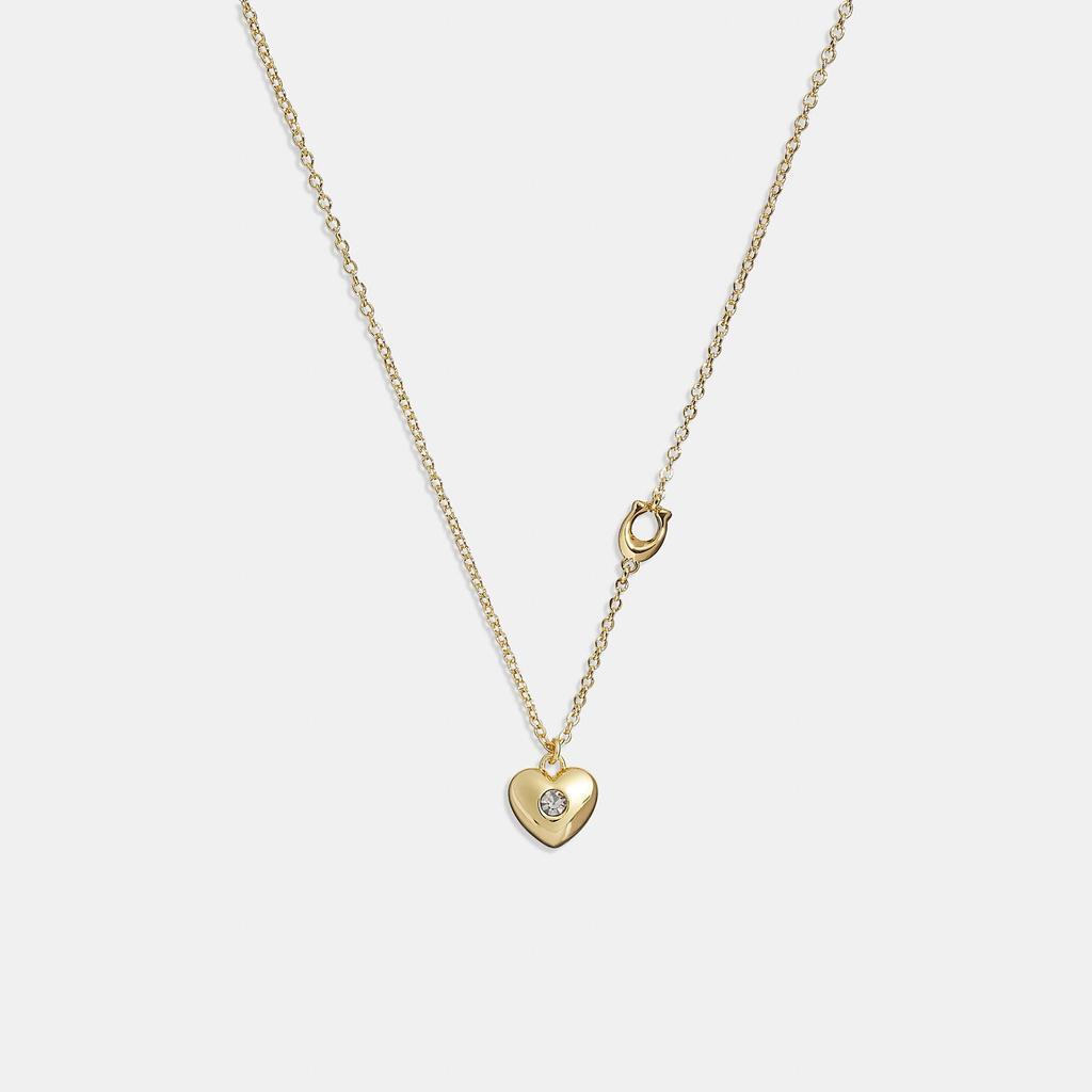 商品Coach|Coach Outlet Heart Pendant Necklace,价格¥235,第1张图片