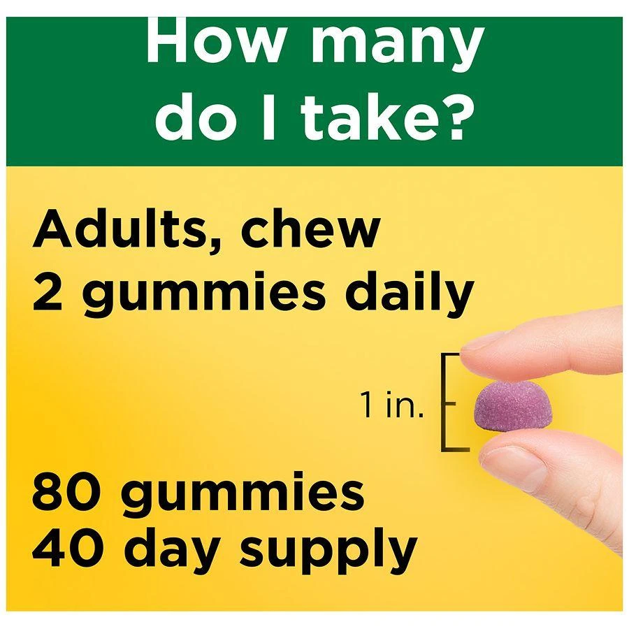 Nature Made Calcium Gummies 500 mg Per Serving with Vitamin D3 Cherry, Orange & Strawberry 5
