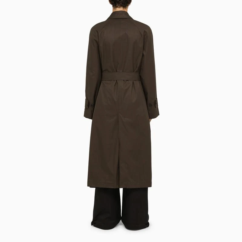 Dark grey canvas trench coat 商品