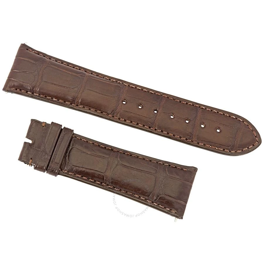 商品Hadley Roma|24 MM Matte Dark Brown Alligator Leather Strap,价格¥377,第1张图片