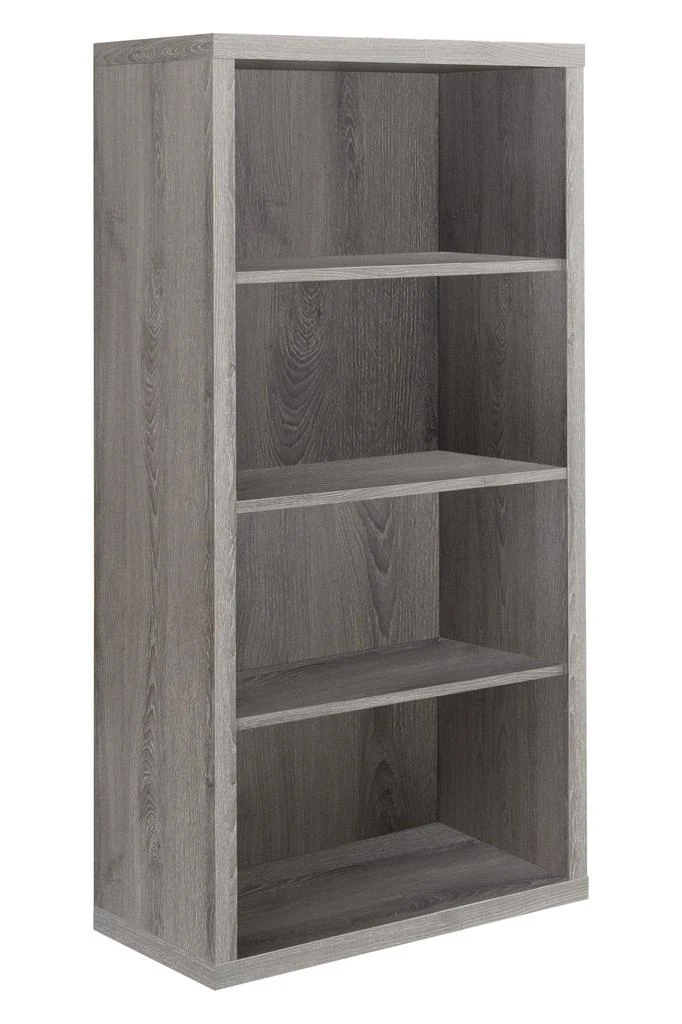 商品Homezia|48" Dark Taupe Wood Bookcase,价格¥2239,第1张图片