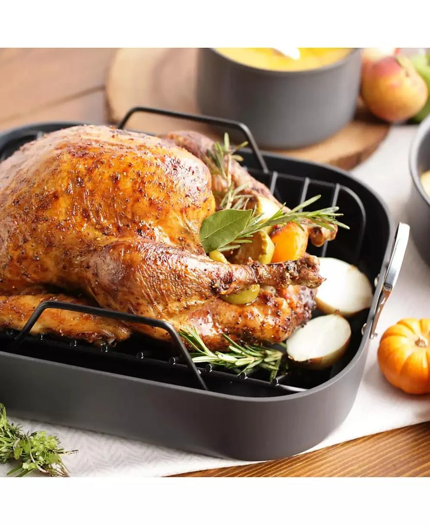 商品All-Clad|HA1 Nonstick Hard Anodized Roaster with Rack Cookware,价格¥772,第4张图片详细描述