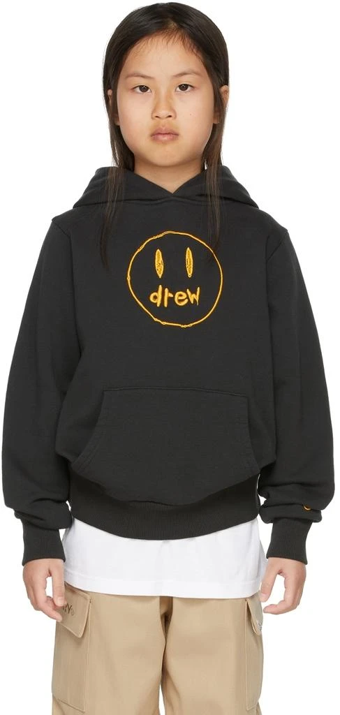 商品Drew House|SSENSE Exclusive Kids Black Painted Mascot Hoodie,价格¥1183,第1张图片