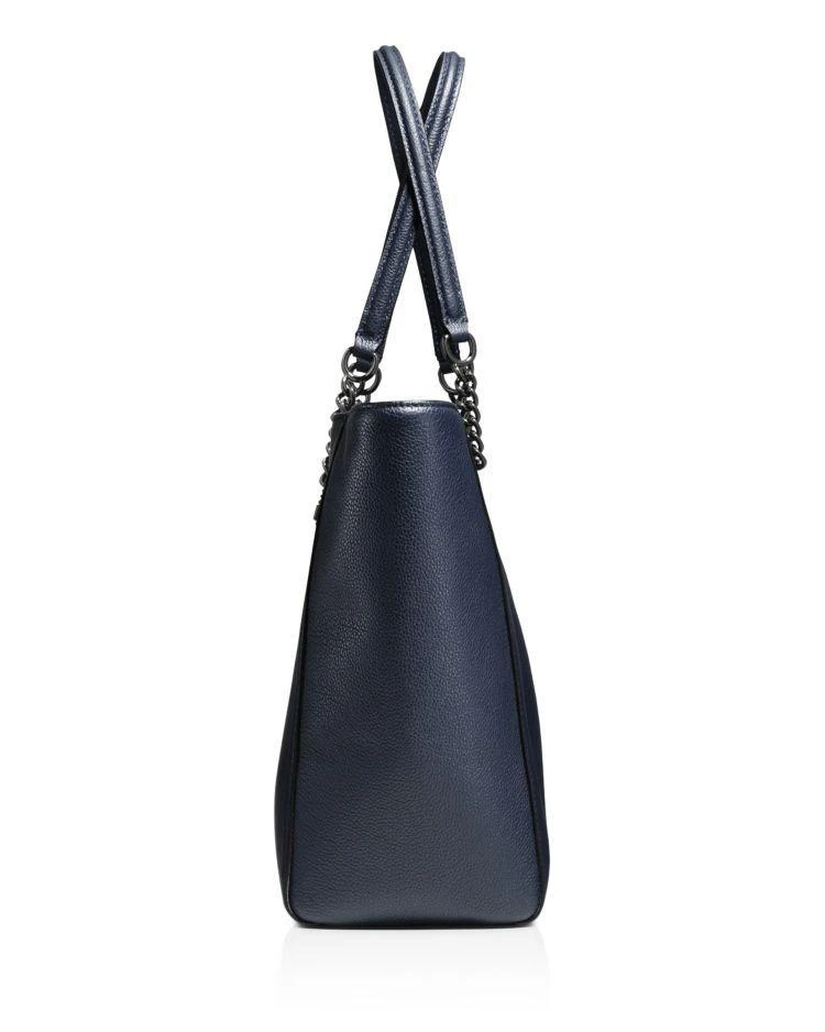 商品Coach|Turnlock Chain Tote in Polished Pebble Leather,价格¥1571,第4张图片详细描述