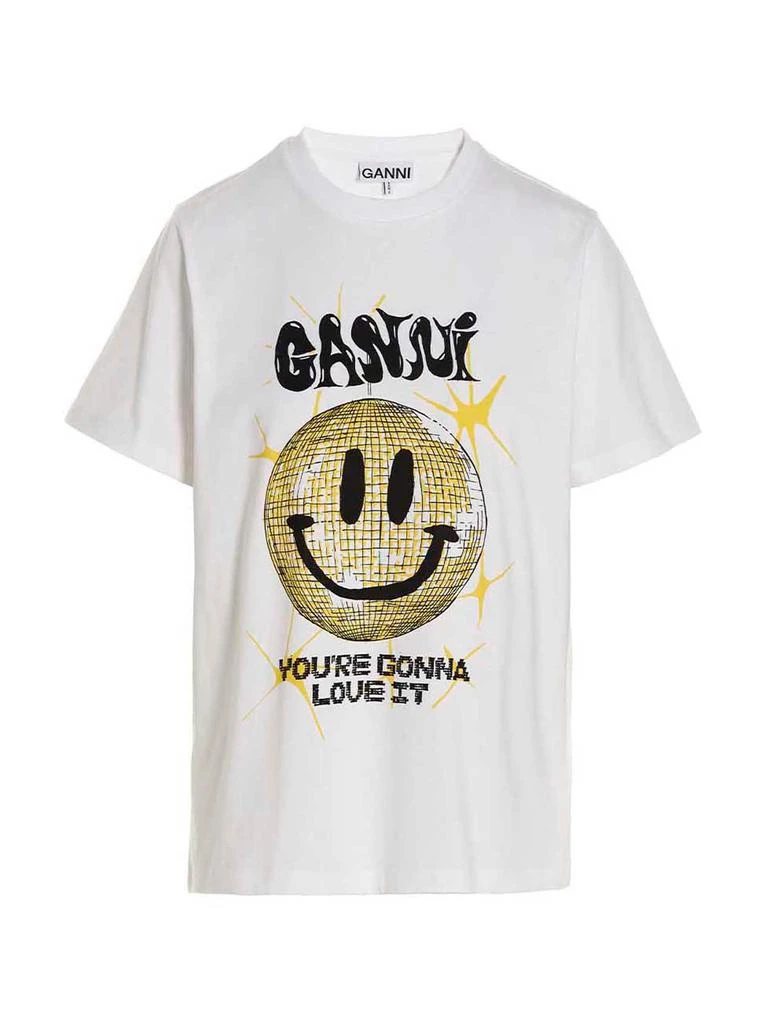 商品Ganni|Logo print T-shirt,价格¥665,第1张图片