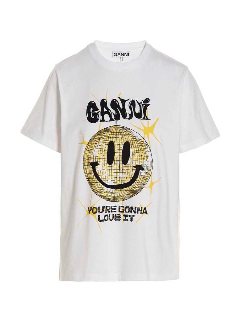商品Ganni|Logo print T-shirt,价格¥625,第1张图片
