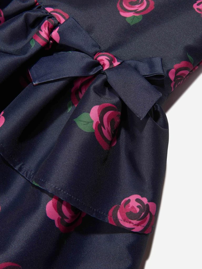 商品Mama Luma|Mama Luma Navy Girls Rose Print Tiered Dress,价格¥1035,第3张图片详细描述