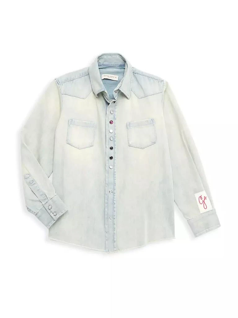 商品Golden Goose|Little Kid's &amp; Kid's Chambray Shirt,价格¥567,第1张图片