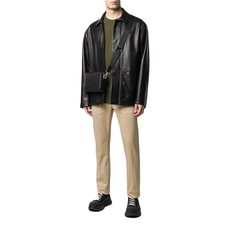 FENDI 男士黑色FF 图案手拿包 7M0293-A9ZC-F0GXN 商品