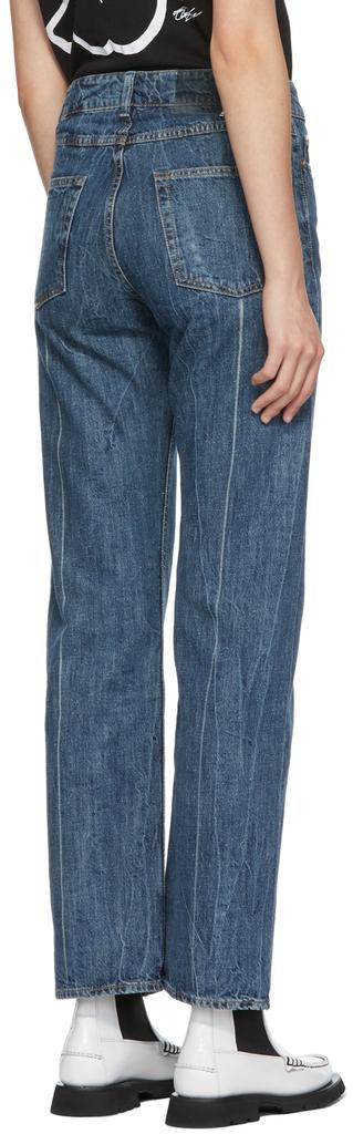 商品Our Legacy|Blue Linear Cut Straight-Leg Jeans,价格¥3128,第5张图片详细描述