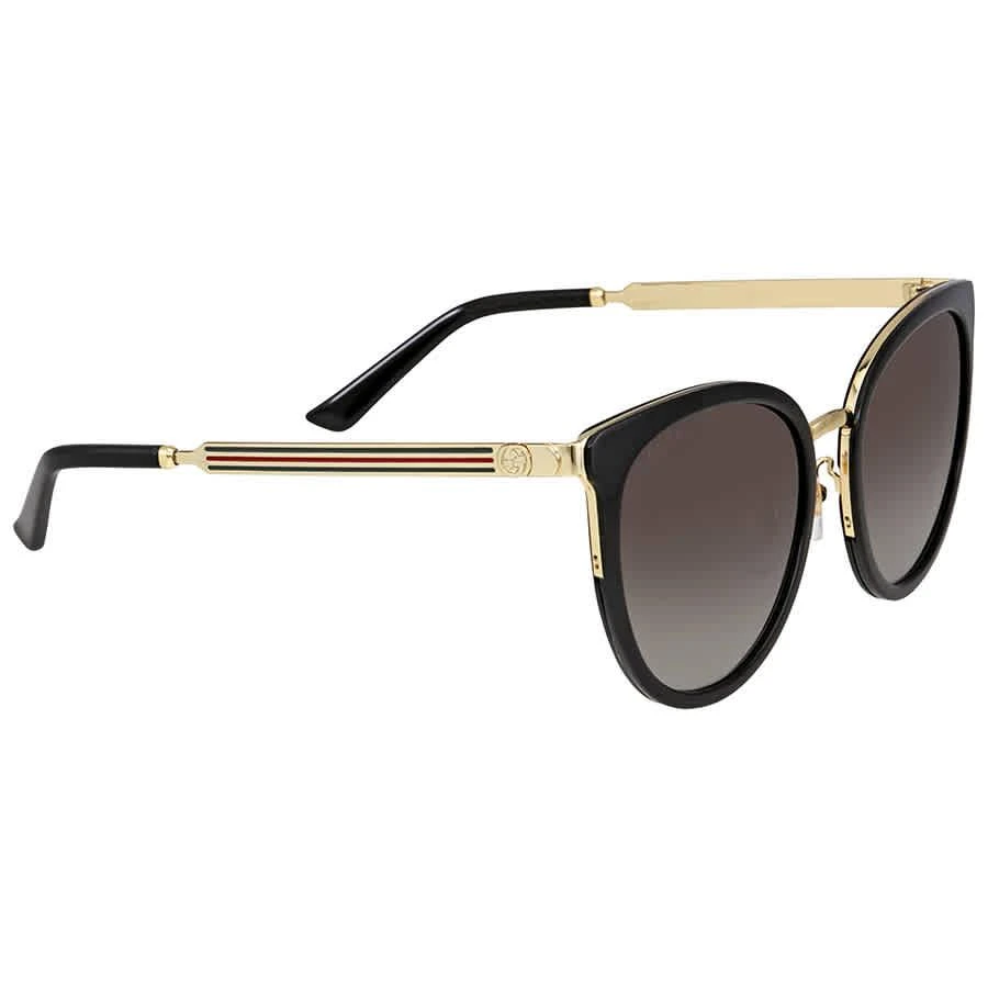 商品Gucci|Grey Gradient Round Ladies Sunglasses GG0077SK 001 56,价格¥1424,第2张图片详细描述