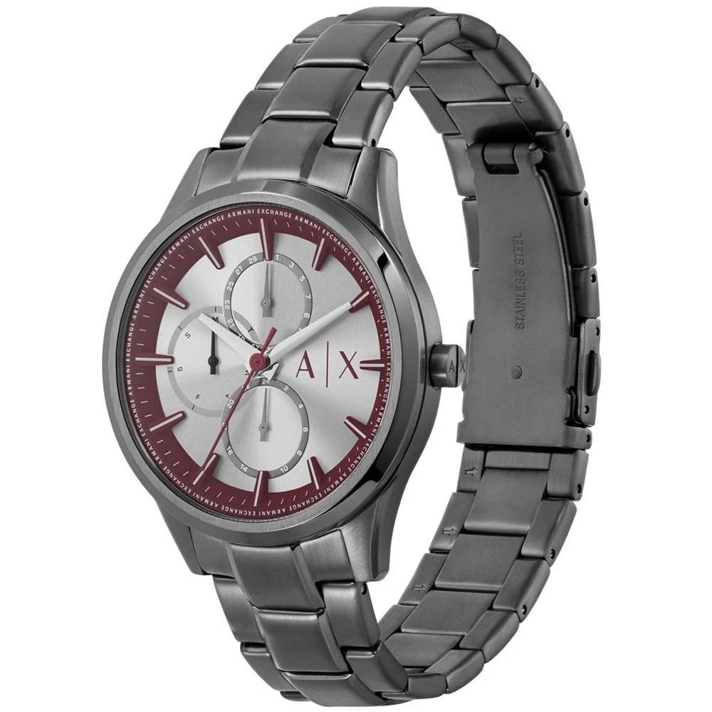 商品Armani Exchange|Men's Dante Multifunction Gunmetal Stainless Steel Watch 42mm,价格¥1396,第4张图片详细描述