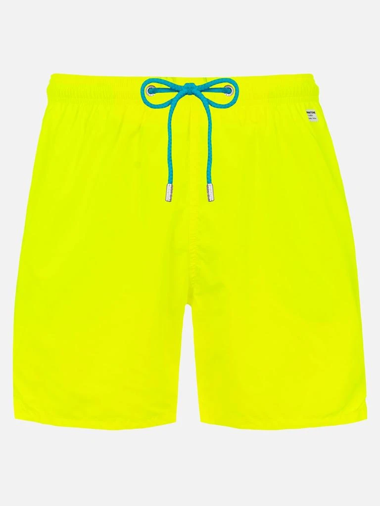 商品Mc2 Saint Barth|Man Lightweight Fabric Fluo Yellow Swim Shorts Lighting Pantone | Pantone® Special Edition,价格¥1182,第1张图片