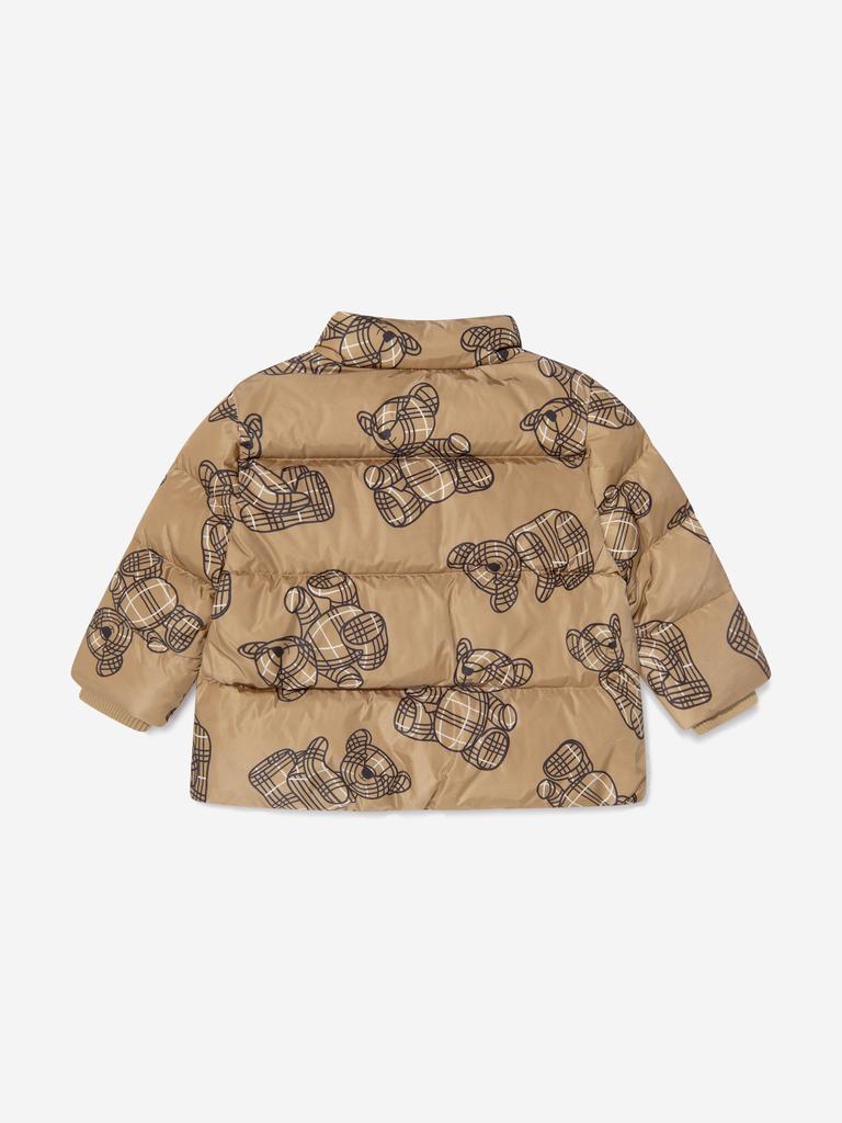 Burberry Beige Baby Boys Thomas Bear Print Puffer Jacket商品第4张图片规格展示