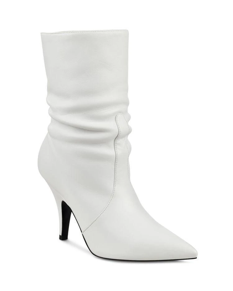 商品Kendall + Kylie|KENDALL and KYLIE Women's Calie Leather Mid-Calf Pointed Toe Booties ,价格¥791,第1张图片