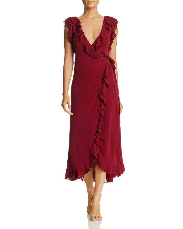 商品Tory Burch|Whitney Pleated Ruffle Wrap Dress,价格¥1366,第1张图片