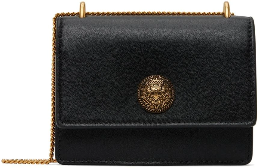 商品Balmain|黑色小号 Coin Wallet 单肩包,价格¥3900,第1张图片